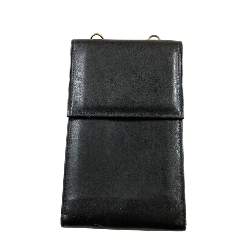 Black Macro Bag Rolfs Studio Collection Cowhide Leather Vintage Wallet Purse